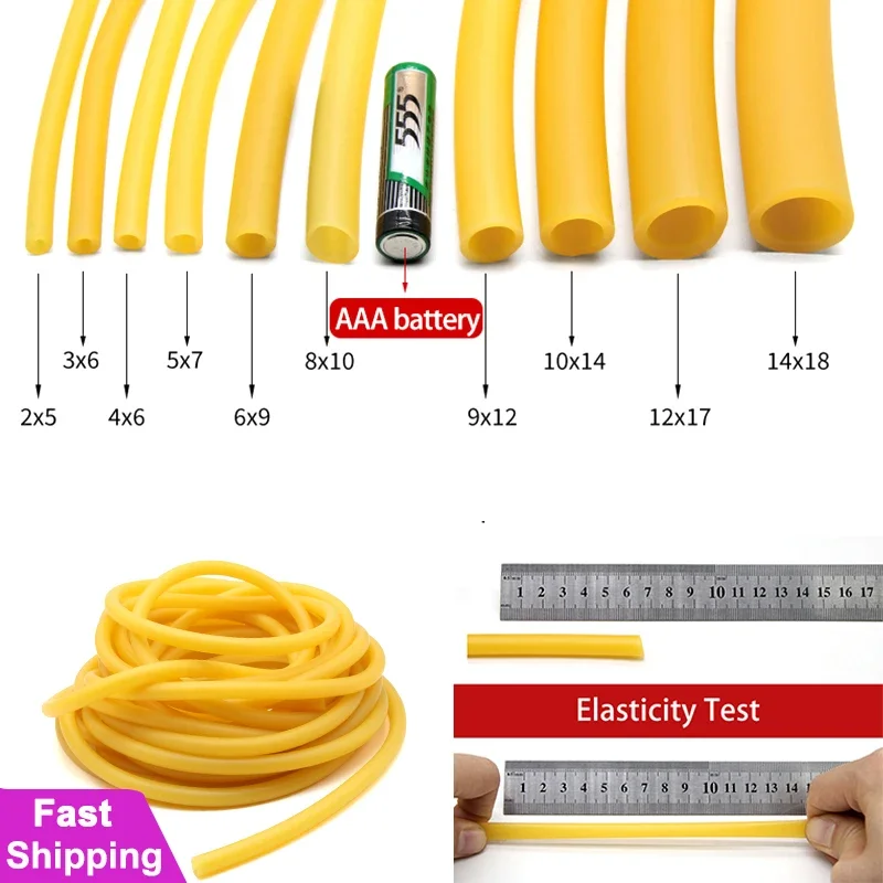 Mangueras de goma de látex nat - Speargun Rubber Band reseña y precio